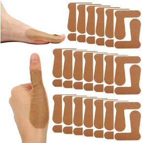 20pcs Precut Thumb Support Tape, Self Adhesive Toe Patches Finger Bandages Supplies for Sport Housework, Elastic Cotton Protecting Strap