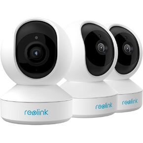 REOLINK IndoorCam Bundle, 2pcs 3MP E1 with 1pc 5MP Camera E1 Zoom, Indoor WiFi Camera for Home Security, Smart Human/Pet Detection