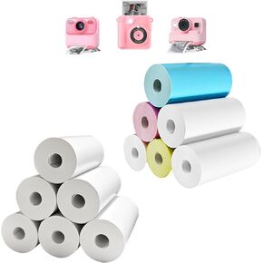 JOYTRIP Kids instant print camera paper 12 roll，printer paper,HD printing Thermal Print Paper Set for Most Kids Instant Camera