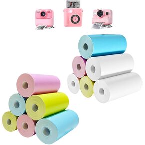 JOYTRIP Kids Instant Print Camera Paper 12 Rolls, HD Thermal Print Paper Set for Most Kids Instant Cameras