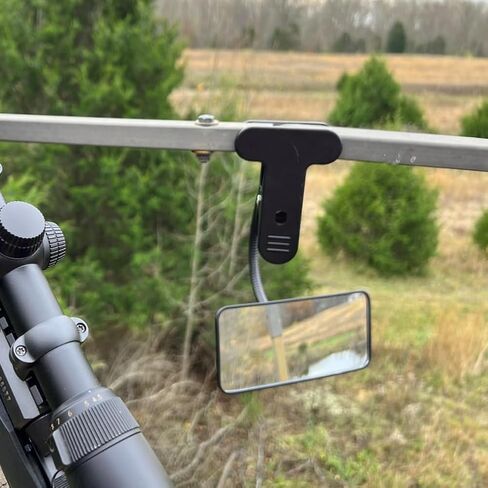 Ampper Clip On Security Mirror, Convex Cubicle Mirror for Personal Safety and Security Desk Rear View Monitors or Anywhere (6.69" x 2.95", Rectangle) in Kuwait