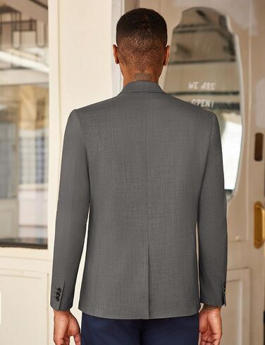 Men's Linen Casual Blazer Sport Coats Dress One Button Formal Classic Suit Jacket Business Blazer Wedding Party Jacket in Saudi Arabia
