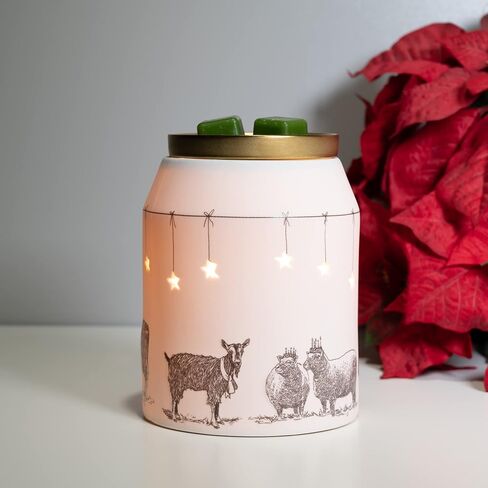 Scentsationals Holiday Collection - Scented Wax Warmer - Jolly Season Wax Cube Melter & Burner - Electric Winter Fragrance Home Air Freshener Gift (Reindeer Games) in Saudi Arabia