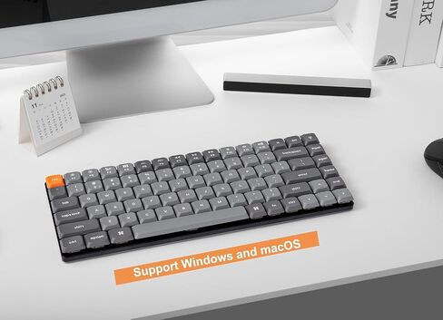 Keychron K3 Max QMK/VIA Custom Ultra-Slim Wireless Mechanical Keyboard, 2.4 GHz/Bluetooth/Wired 3-Mode 75% Layout Programmable RGB Backlit Red Switch, Aluminum Frame Gaming Keyboard for Mac Windows in Saudi Arabia