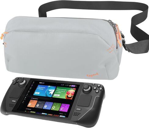 Carrying Case for Steam Deck/Steam Deck OLED/ASUS ROG Ally X, Protective Shoulder Bag for Consoles & Accessories, Storage Sling Bag for Daily Use and Travel in Saudi Arabia