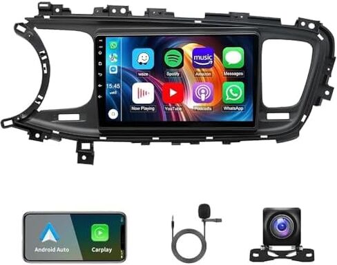 Car Radio Upgrade for KIA Optima K5 2011-2015 - Wireless Carplay and Android Auto 9 Inch Android 13 Touchscreen Stereo Radio with GPS Navigation HiFi WiFi AHD Backup Camera EQ Setting FM Radio 2+32GB in Saudi Arabia