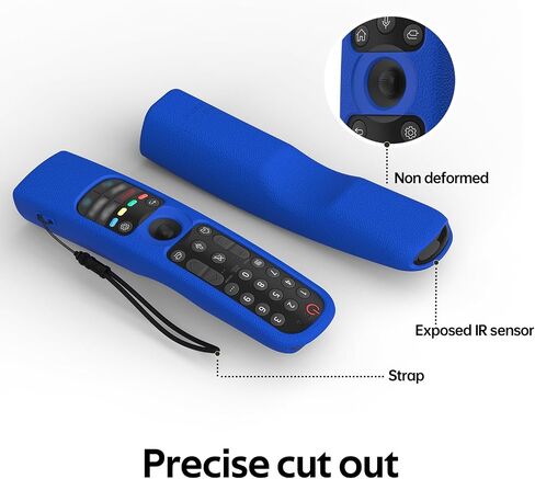 Silicone LG MR22GN Remote Case Compatible with LG MR21GA/MR23GN MR22GA OLED Smart TV Magic Remote,Shockproof Protective Cover for LG Magic Remote 2022/2023,Anti-Lost with Loop in Saudi Arabia