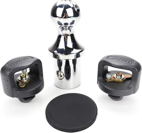 60618 Puck System Gooseneck Hitch Ball Kit متوافق مع 2013-2024 Dodge Ram 2500 3500 2-5/16 بوصة كرة Gooseneck لسرير الشاحنة مع مراسي سلسلة أمان Gooseneck | 30000 رطل GTW / 7500 رطل VTW in Saudi Arabia