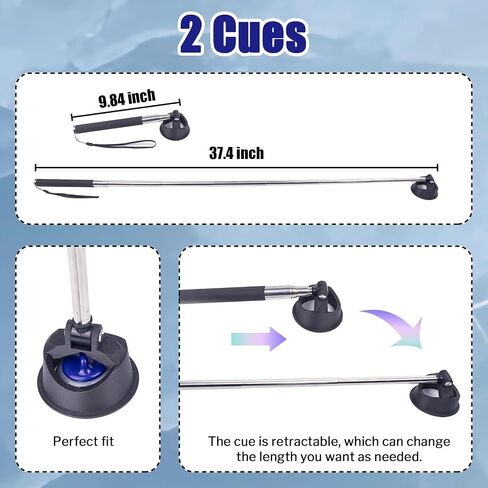 Shuffleboard, Curling and Bowling 3 in 1 Board Game Set,with 8.98 Foot Game Mat,2 Cues,8 Curling Rocks,6 Bowling Pins,Fun Family Game in Kuwait