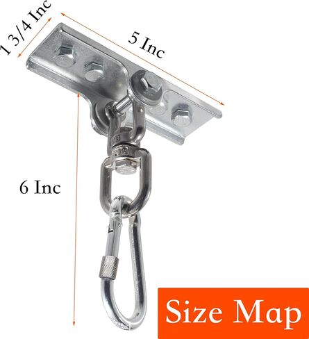 Upgraded 360° Swivel Heavy Bag Mount for Punching Bag Hanger. Heavy Bag Hanger for Yoga, Gym, Swing Chairs, and Hammocks Heavy Bag Mount. Punching Bag Hanger, Box Bag Hanger for Hanging Heavy Bag. in Kuwait