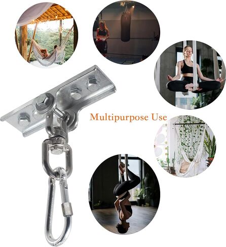 Upgraded 360° Swivel Heavy Bag Mount for Punching Bag Hanger. Heavy Bag Hanger for Yoga, Gym, Swing Chairs, and Hammocks Heavy Bag Mount. Punching Bag Hanger, Box Bag Hanger for Hanging Heavy Bag. in Kuwait