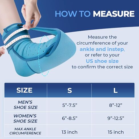 Plantar Fasciitis Relief Night Splint, Foot Ice Pack Wrap Plantar Fasciitis Brace for Men Women,Ankle Ice Pack for Achilles Tendonitis Heel Spur Foot Pain in Saudi Arabia