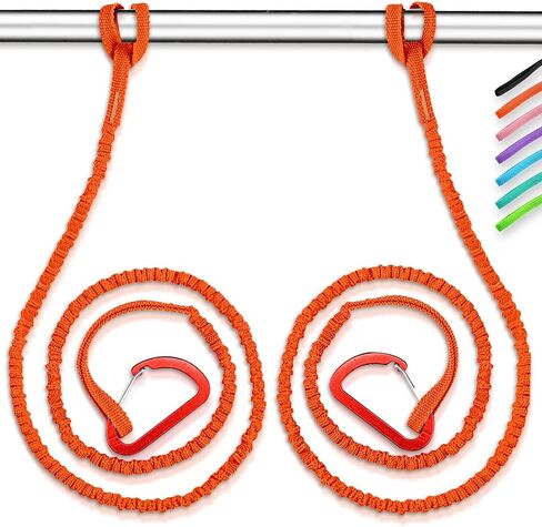 OCEANBROAD Kayak Paddle Leash Stretchable Strap Lanyard Rope for SUP Kayaking Boating Canoeing Fishing Pole Rod 5-7 Feet in Kuwait
