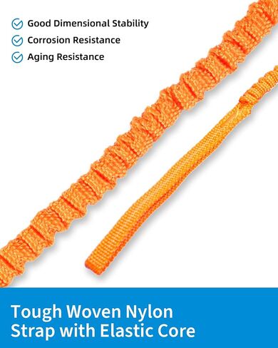 OCEANBROAD Kayak Paddle Leash Stretchable Strap Lanyard Rope for SUP Kayaking Boating Canoeing Fishing Pole Rod 5-7 Feet in Kuwait