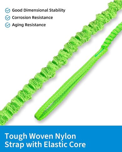 OCEANBROAD Kayak Paddle Leash Stretchable Strap Lanyard Rope for SUP Kayaking Boating Canoeing Fishing Pole Rod 5-7 Feet in Kuwait