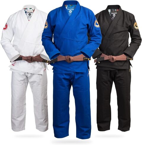 Gold BJJ Calavera Jiu Jitsu Gi - كيمونو فاخر منسوج ذهبي قوي للغاية - زي معتمد من مسابقة IBJJF in Kuwait