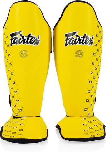 Fairtex SP5 Muay Thai Shin Guards for Men, Women, Kids | Shinguards are Premium, Lightweight & Durable | Extended Protection to Avoid shin splints During Training or Sparring in Kuwait