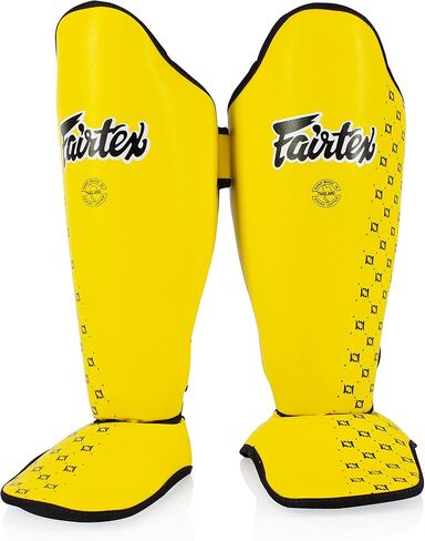 Fairtex SP5 Muay Thai Shin Guards for Men, Women, Kids | Shinguards are Premium, Lightweight & Durable | Extended Protection to Avoid shin splints During Training or Sparring in Kuwait