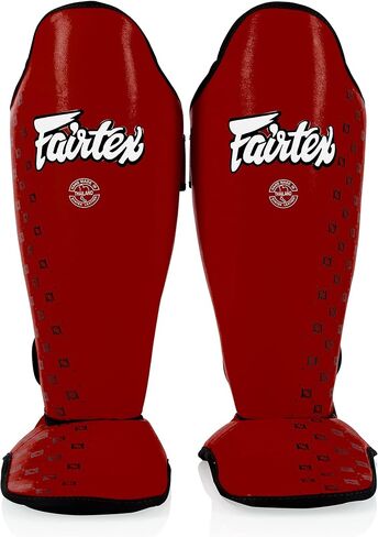 Fairtex SP5 Muay Thai Shin Guards for Men, Women, Kids | Shinguards are Premium, Lightweight & Durable | Extended Protection to Avoid shin splints During Training or Sparring in Kuwait