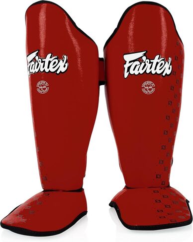 Fairtex SP5 Muay Thai Shin Guards for Men, Women, Kids | Shinguards are Premium, Lightweight & Durable | Extended Protection to Avoid shin splints During Training or Sparring in Kuwait