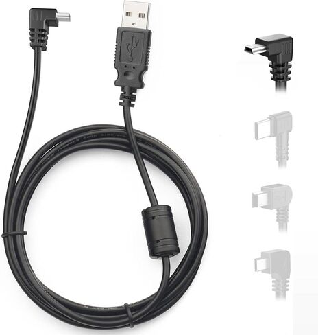 YQMAJIM for Garmin GPS Charger Cable,(6Ft 18AWG) Mini USB GPS Power Cord for Garmin Nuvi,90 Degree GPS Replacement Charging Wire,GPS Charger Cables for Garmin Drivesmart 65,Zumo XT,Dezl,Navigation in Saudi Arabia