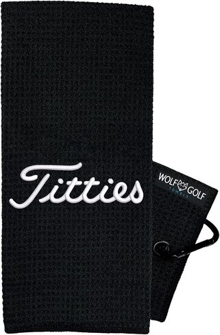 Wolf Golf Towels - Golfhub Golf Towel - Golf Accessories for Men - Golf Gifts for Men - Embroidered Funny Golf Towel in Kuwait