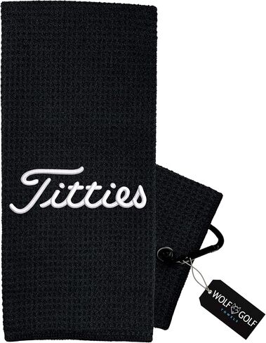 Wolf Golf Towels - Golfhub Golf Towel - Golf Accessories for Men - Golf Gifts for Men - Embroidered Funny Golf Towel in Kuwait