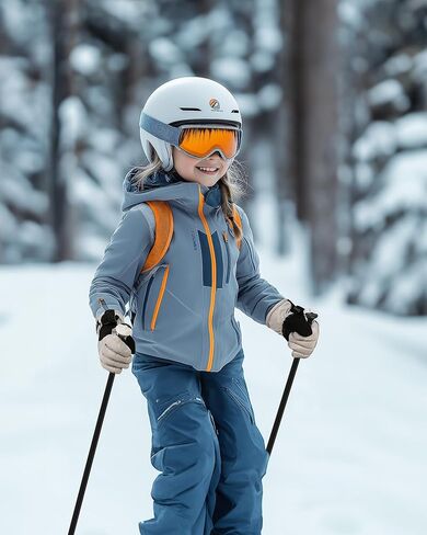 قفازات التزلج على الجليد من OutdoorMaster للأطفال، قفازات حرارية شتوية مقاومة للرياح مقاومة للماء 3M للأولاد والبنات، تناسب الرياضات الشتوية للشباب، والتزلج، والتزلج على الجليد in Kuwait