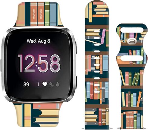 Watch Bands Compatible for Versa 2/Versa, Soft Silicone Cute Fadeless Sport Strap Replacement for Women Men in Kuwait