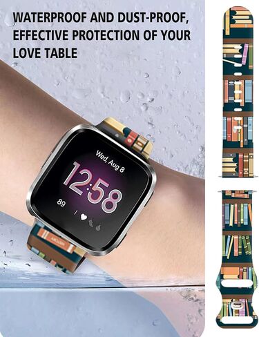 Watch Bands Compatible for Versa 2/Versa, Soft Silicone Cute Fadeless Sport Strap Replacement for Women Men in Kuwait
