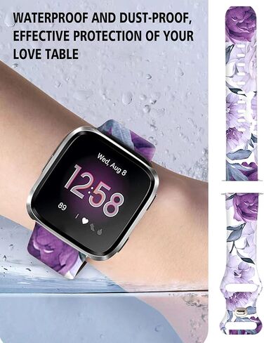 Watch Bands Compatible for Versa 2/Versa, Soft Silicone Cute Fadeless Sport Strap Replacement for Women Men in Kuwait