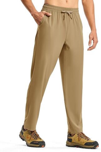 TBMPOY Mens Hiking Pants Lightweight Quick Dry 3 Pockets Travel Fishing Water-Resistant Athletic Workout Sweatpants in Saudi Arabia