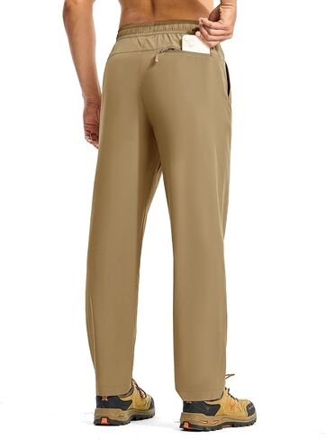 TBMPOY Mens Hiking Pants Lightweight Quick Dry 3 Pockets Travel Fishing Water-Resistant Athletic Workout Sweatpants in Saudi Arabia
