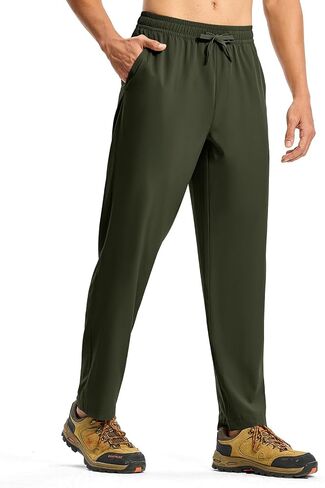 TBMPOY Mens Hiking Pants Lightweight Quick Dry 3 Pockets Travel Fishing Water-Resistant Athletic Workout Sweatpants in Saudi Arabia