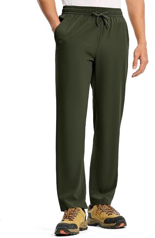TBMPOY Mens Hiking Pants Lightweight Quick Dry 3 Pockets Travel Fishing Water-Resistant Athletic Workout Sweatpants in Saudi Arabia