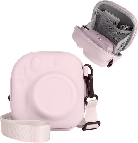 حالة تخزين EVA الصلبة متوافقة على نطاق واسع مع Fujifilm Instax Mini 12/11/9/8/99/90/40 ، حالة حماية فورية للكاميرا مع حزام قابل للتعديل - النعناع الأخضر in Kuwait