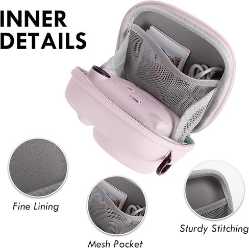 حالة تخزين EVA الصلبة متوافقة على نطاق واسع مع Fujifilm Instax Mini 12/11/9/8/99/90/40 ، حالة حماية فورية للكاميرا مع حزام قابل للتعديل - النعناع الأخضر in Kuwait