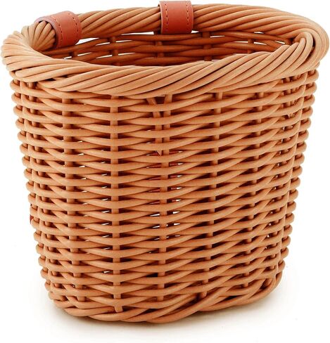 سلة دراجة للأطفال، سلة دراجة أمامية منسوجة من الخيزران للأولاد والبنات، سلة مقود صغيرة لدراجة الأطفال أو السكوتر in Kuwait