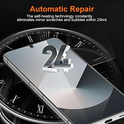 [2Set 4PCS] QUESPLE Privacy Screen Protector for Samsung Galaxy Z Flip 5, 2 Pack Privacy Inner Flexible TPU Film+2 Pack Back Tempered Glass Screen Protector with Alignment Tool, Self-Healing, Scratch Resistant in Kuwait