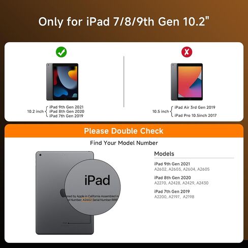 Touch Case مع لوحة المفاتيح لـ iPad 9th 10.2 ICH (7 ، 8 ، و 9 Gen) ، لوحة مفاتيح خلفية من 7 ألوان شفافة ، لوحة تتبع ، 360 درجة تتبع لوحة التتبع متعددة اللمسات الشفافة البيضاء in Saudi Arabia