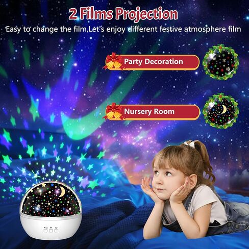 Dinosaur Projector Light with Music and Timer, 2 in 1 Star Projector Night Light for Kids, High Brightness 17 Lighting Lamp with Remote Control for Baby Bedroom Decor, Christmas, Birthday Gifts(Green) in Saudi Arabia