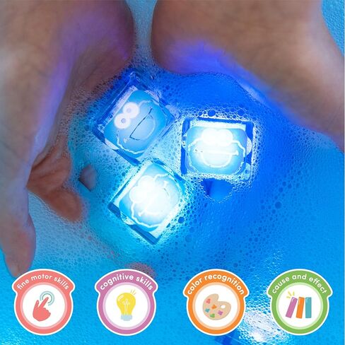 Glo Pals x Sesame Street Abby Cadabby Water-Activated Bath Toy with 6 Reusable Light-Up Cubes for Sensory Play in Saudi Arabia