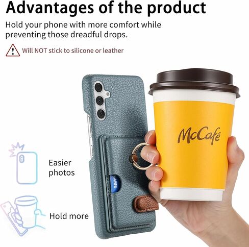 Asuwish Phone Case for Samsung Galaxy A54 5G Wallet Cover with Screen Protector and Thin Slim Ring Stand Credit Card Holder Leather Cell Accessories A545G A 54 54A 4G G5 SM A546U Women Men Blue in Saudi Arabia