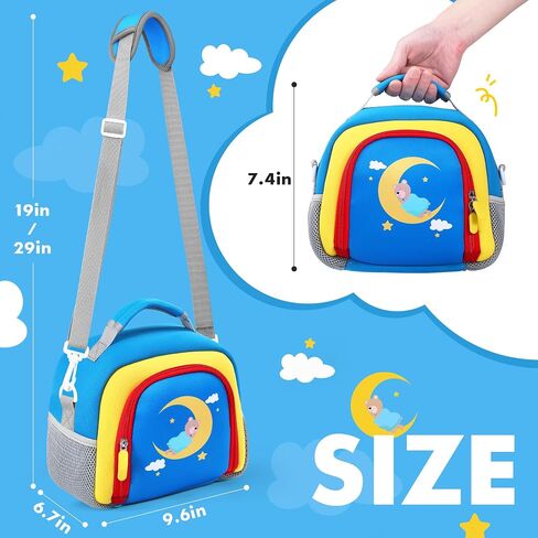 Portable Travel Organizer Carrying Case Compatible with Toniebox Audio Player, Tonies Figures, Headphones and Charging Station, Storage Carrier Bag for Toniebox Starter Kit (Blue) in Saudi Arabia
