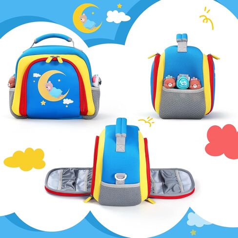Portable Travel Organizer Carrying Case Compatible with Toniebox Audio Player, Tonies Figures, Headphones and Charging Station, Storage Carrier Bag for Toniebox Starter Kit (Blue) in Saudi Arabia