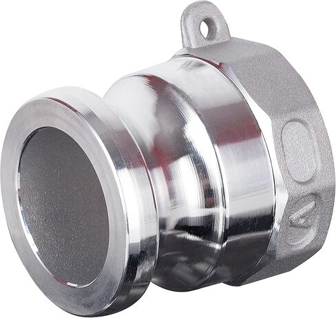 EASTRANS 2 PCS Aluminum Global Type A Cam and Groove Hose Fittings, 2" Camlock Hose Coupler, Male Aadapter x Female NTP Thread Camlock Fittings in Kuwait