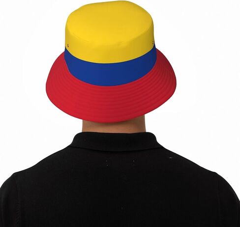 Cute Colombia Flag Bucket Hats for Women Men Packable Colombian Bucket Fisherman Hat Outdoor Summer Beach Sun Hats in Saudi Arabia