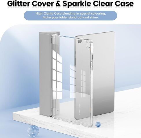 INFILAND for Samsung Galaxy Tab A11+ Plus/A9+ Plus 11 inch Case (2023/2025), Slim Stand Crystal Clear Protective Smart Tablet Cover [Auto Wake/Sleep] (Rose Gold, Galaxy A11 Plus) in Saudi Arabia