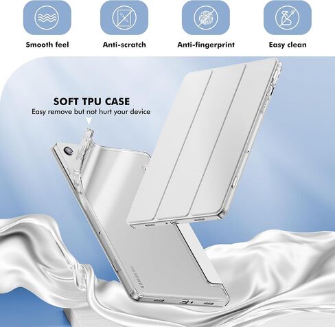 INFILAND for Samsung Galaxy Tab A11+ Plus/A9+ Plus 11 inch Case (2023/2025), Slim Stand Crystal Clear Protective Smart Tablet Cover [Auto Wake/Sleep] (Rose Gold, Galaxy A11 Plus) in Saudi Arabia