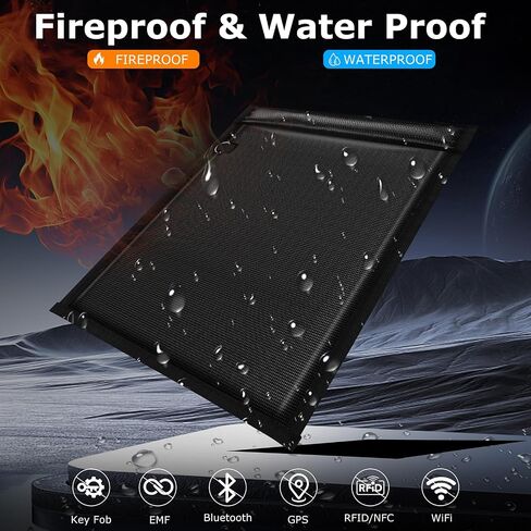 4 Pack Faraday Bags EMP Proof for Tablets, RFID Key Fob Signal Blocker Pounch Fireproof & Waterproof Cell Phone Signal Blocking Bag Anti-Tracking Go Dark Faraday Bag in Saudi Arabia